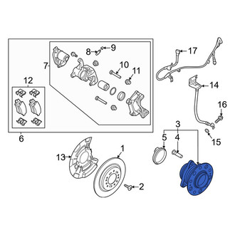 Kia OE - Rear Wheel Bearing and Hub Assembly