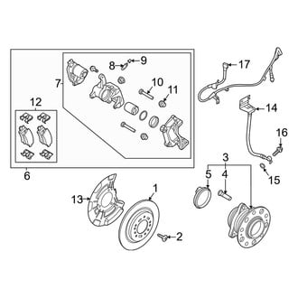 Kia OE - Rear Suspension - Brake Components