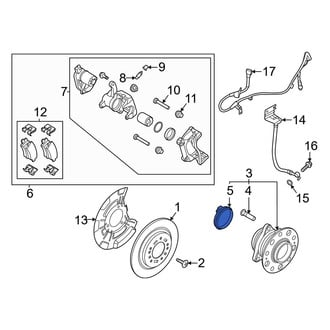 Kia OE - Front Right ABS Wheel Speed Sensor