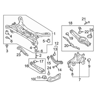 Kia OE - Rear Suspension - Suspension Components (GT-Line / LXS AWD)