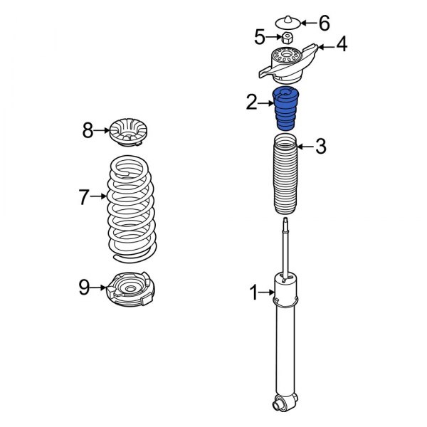 Kia OE 55326L0000 Rear Jounce Bumper