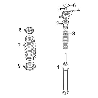 Kia OE - Rear Suspension - Shocks & Components