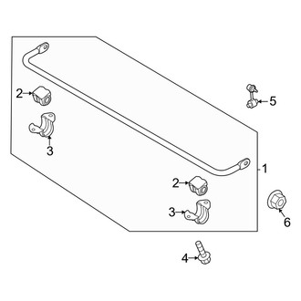 Kia OE - Rear Suspension - Stabilizer Bar & Components (FWD)