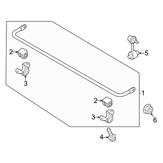 Kia OE - Rear Suspension - Stabilizer Bar & Components (GT-Line / LXS AWD)
