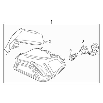 Kia OE - Rear Lamps - Tail Lamps (On Quarter, With Led Turn Signal), (EX / GT / GT-Line)