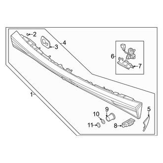 Kia OE - Rear Center Tail Light Assembly