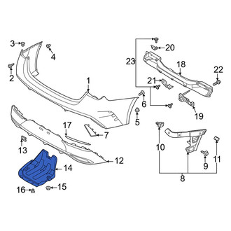 Kia OE - Rear Bumper Splash Shield