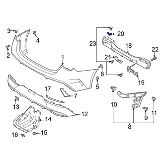 Kia OE - Upper Bumper Impact Bar Bracket