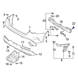 Kia OE - Bumper Impact Bar Bolt