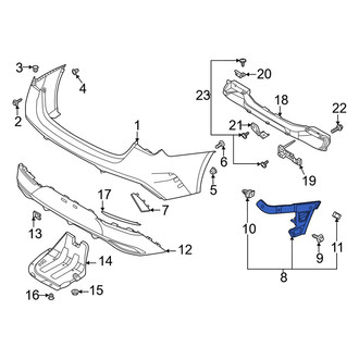 Kia OE - Rear Left Bumper Cover Bracket