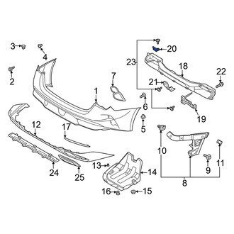Kia OE - Upper Bumper Impact Bar Bracket
