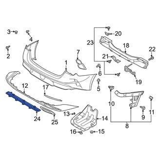 Kia OE - Rear Center Bumper Splash Shield