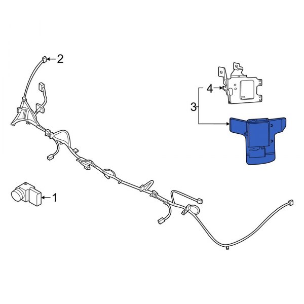 Blind Spot Detection System Warning Sensor