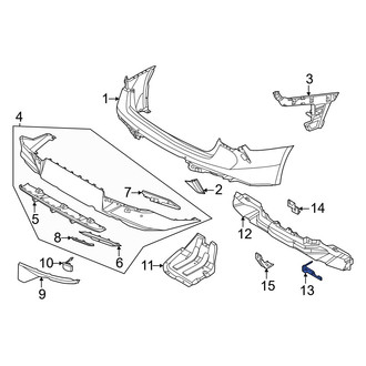 Kia OE - Rear Left Bumper Impact Bar Brace