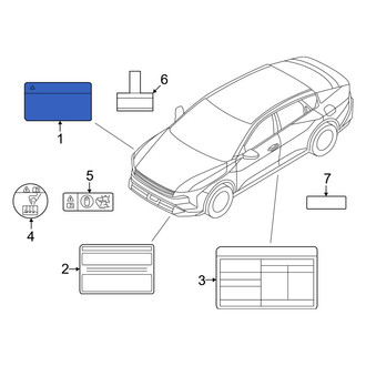 Kia OE - A/C System Information Label