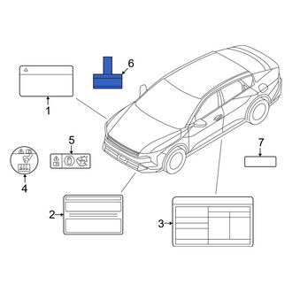 Kia OE - Air Bag Information Label