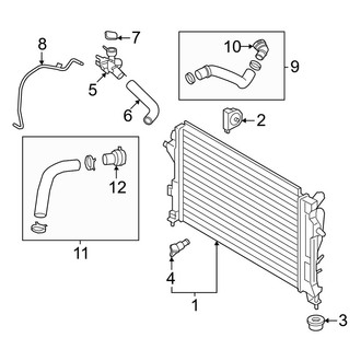 Kia OE - Cooling - Radiator & Components (2.0L)