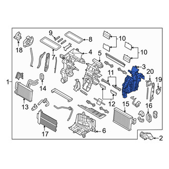 Kia OE - Front Right HVAC Unit Case