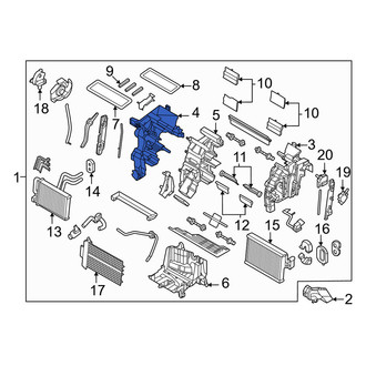 Kia OE - Front Left HVAC Unit Case