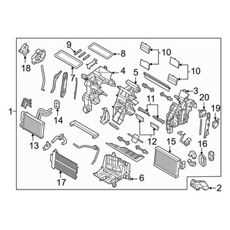 Kia OE - Air Conditioner & Heater - Evaporator & Heater Components