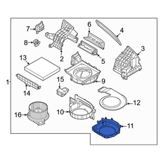 Kia OE - Lower HVAC Blower Motor Housing