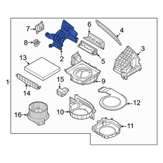Kia OE - Right HVAC Unit Case