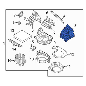 Kia OE - Left HVAC Unit Case