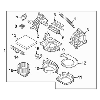 Kia OE - HVAC Blower Case Assembly