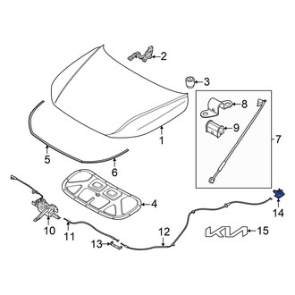 Kia OE - Front Hood Release Handle