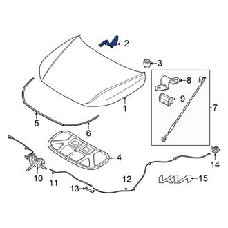 Kia OE - Front Left Hood Hinge