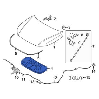 Kia OE - Front Hood Insulation Pad