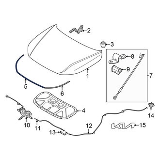 Kia OE - Front Inner Hood Seal