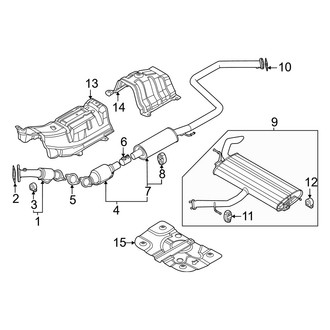 Kia OE - Exhaust System - Exhaust Components (2.0L)