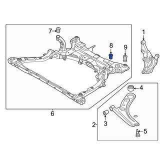 Kia OE - Front Left Suspension Crossmember Insulator