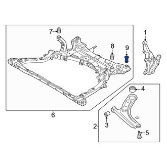 Kia OE - Front Lower Suspension Crossmember Insulator