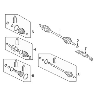 Kia OE - Front Suspension - Drive Axles