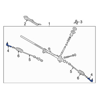 Kia OE - Right Outer Steering Tie Rod End