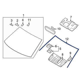 Kia OE - Front Windshield Molding