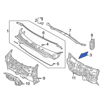 Kia OE - Front Left Cowl Side Panel