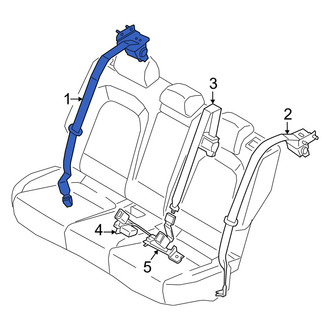 Kia OE - Rear Right Seat Belt Lap and Shoulder Belt