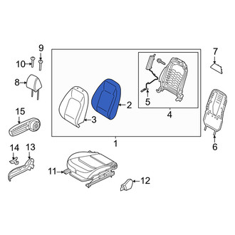 Kia OE - Front Right Seat Back Cushion