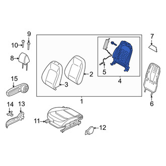 Kia OE - Front Right Seat Back Frame