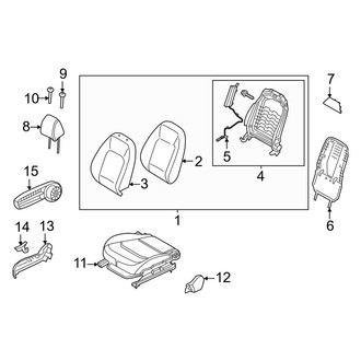 Kia OE - Front Right Seat Back Assembly