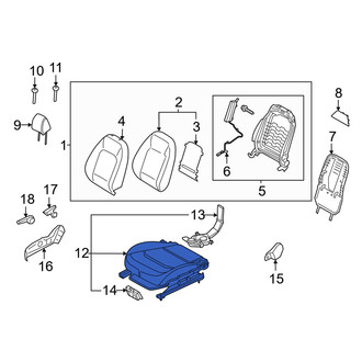 Kia OE - Front Right Seat Cushion Foam