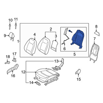 Kia OE - Front Right Seat Back Frame