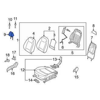 Kia OE - Front Left Headrest