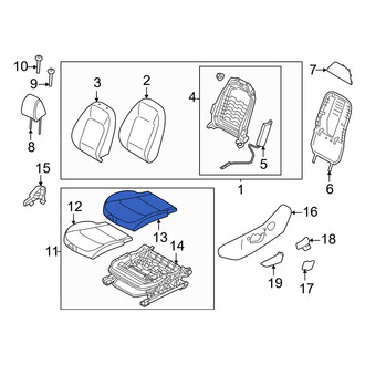 Kia OE - Front Left Seat Cover