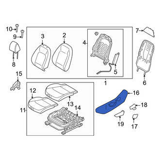 Kia OE - Front Left Outer Seat Trim Panel
