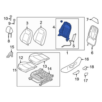 Kia OE - Front Left Seat Back Frame