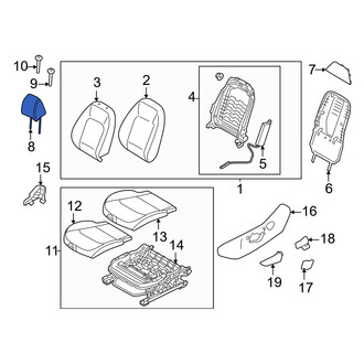 Kia OE - Front Right Headrest